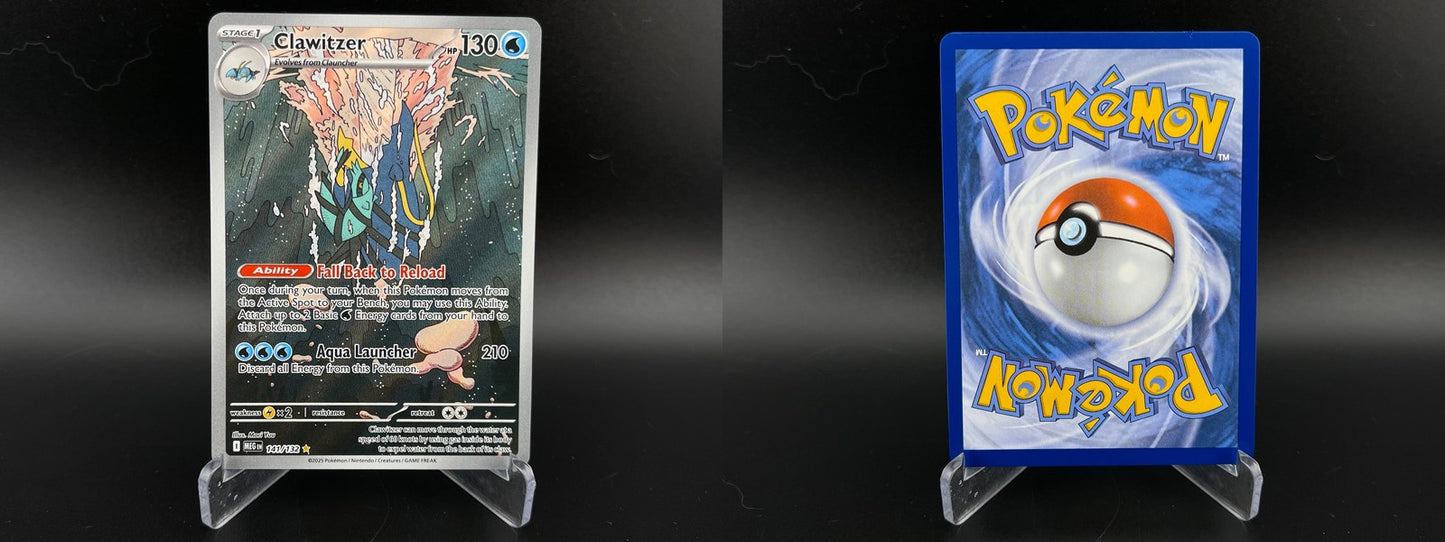 Clawitzer 141/132 Illustration Rare Mega Evolution Pokemon NM