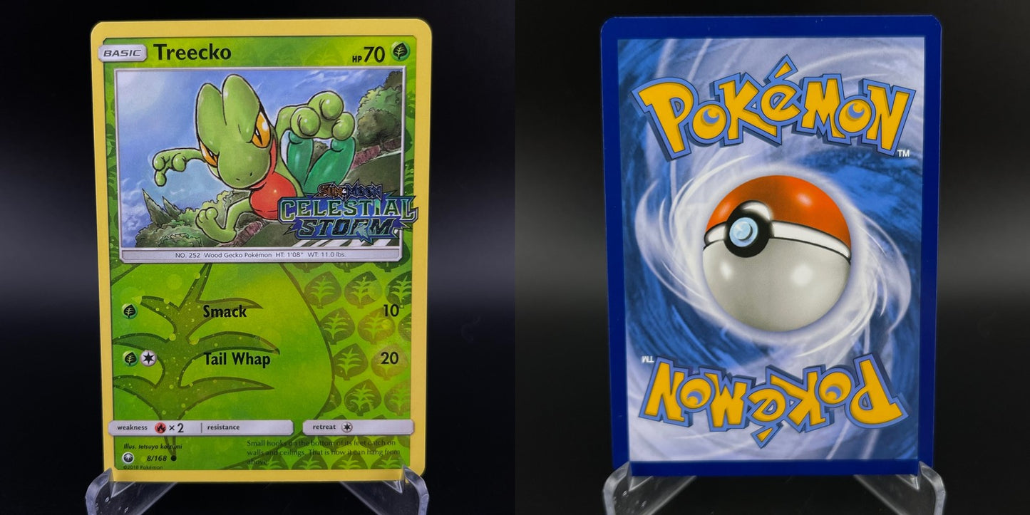 Treecko 8/168 Reverse Holo Stamp Promo Celestial Storm Pokemon NM