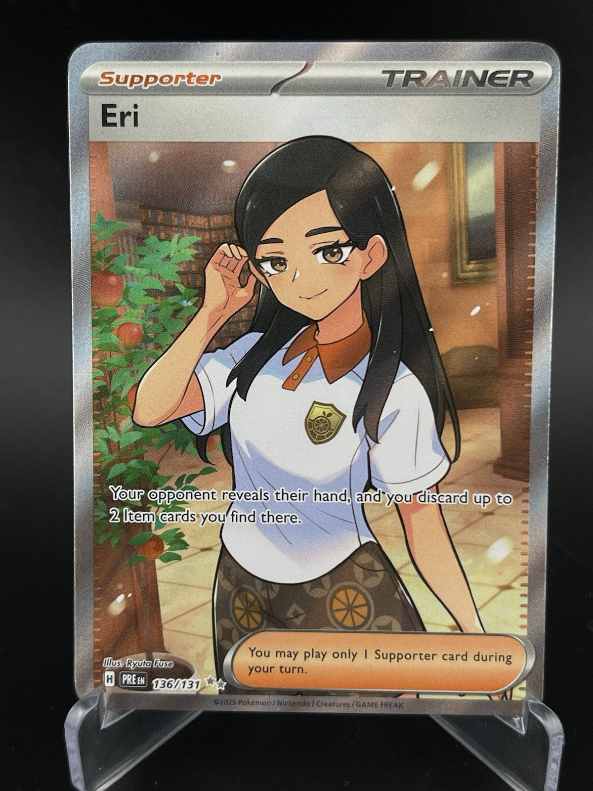 Eri 136/131 Full Art Ultra Rare S&V Prismatic Evolutions Pokemon Card TCG NM