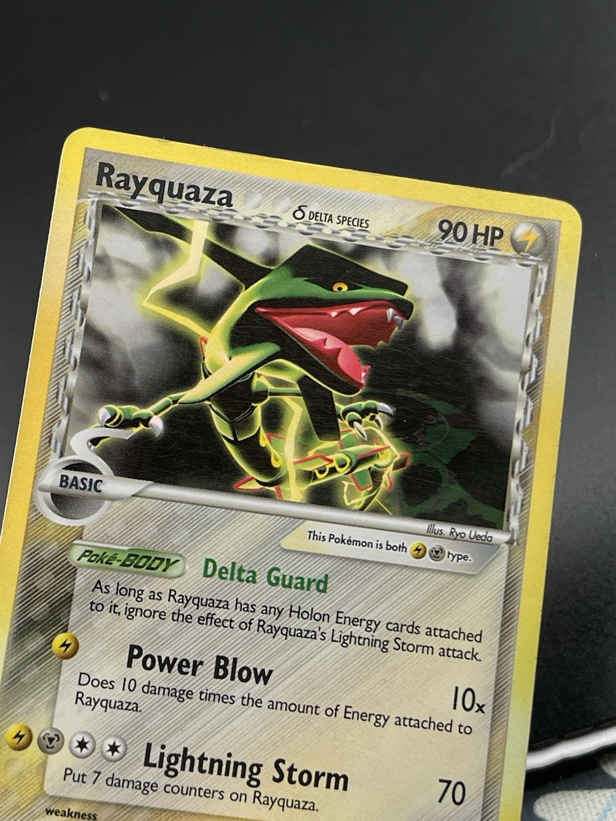 Rayquaza EX Delta Species 13/113 Holo Rare Pokemon TCG Card 2005 MP-LP