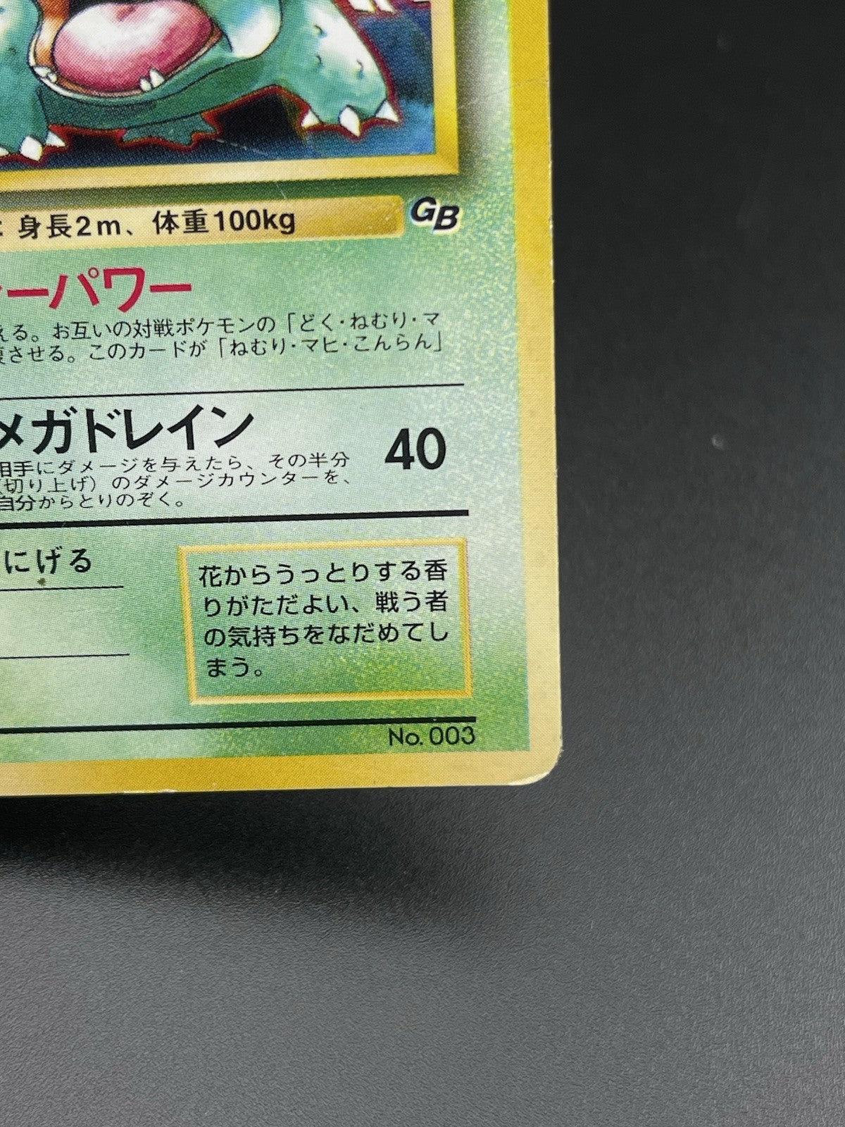 Venusaur No. 003 GB Game Boy Promo Holo Rare Japanese 1998 PL