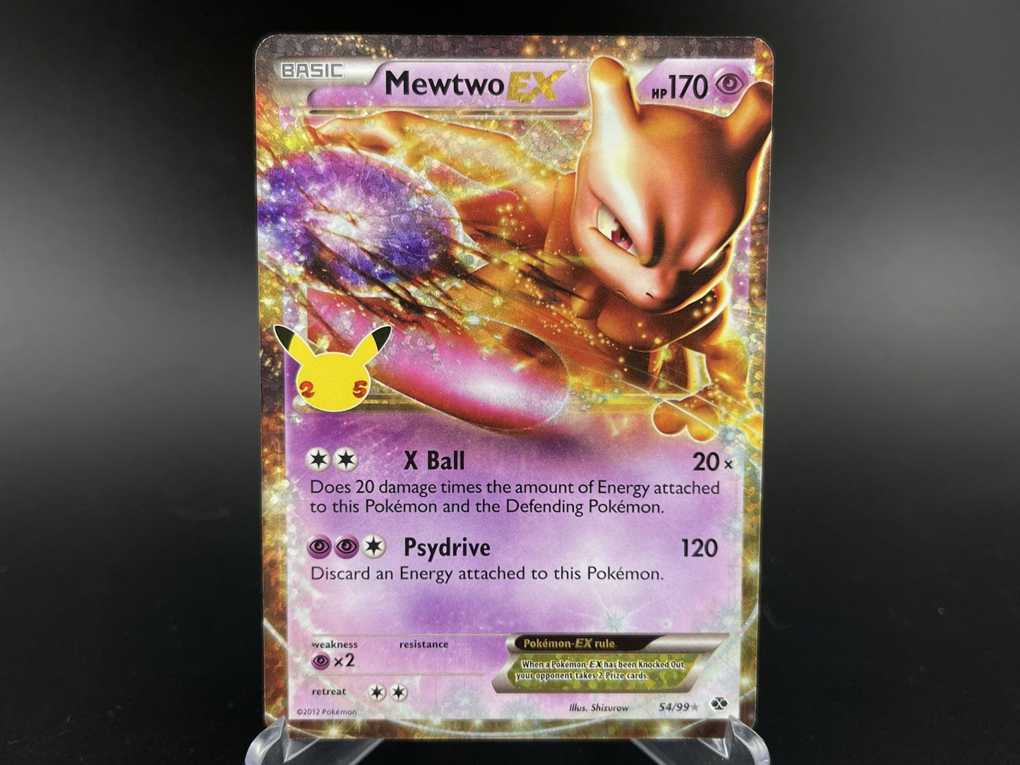 Mewtwo EX 54/99 Celebrations 25th Anniversary Collection Pokemon TCG Card NM
