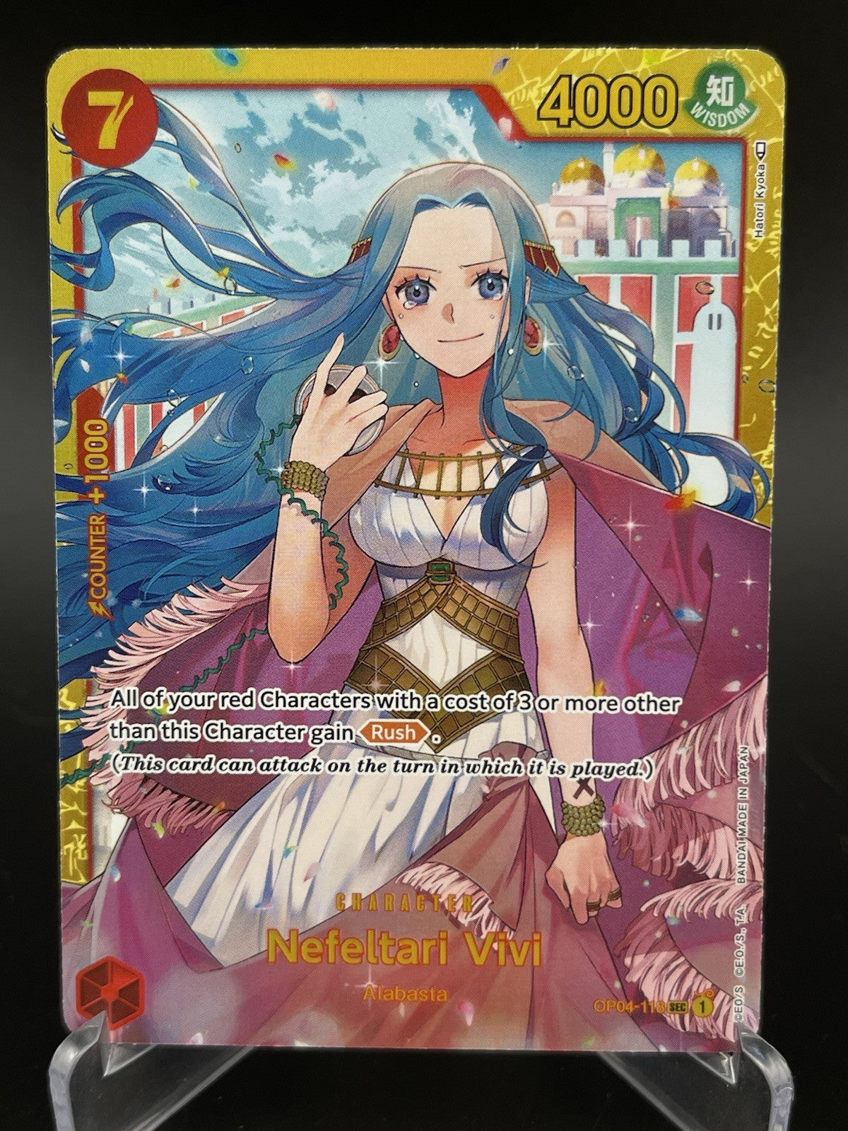 Nefeltari Vivi OP04-118 SEC Secret Rare One Piece TCG CCG Card NM