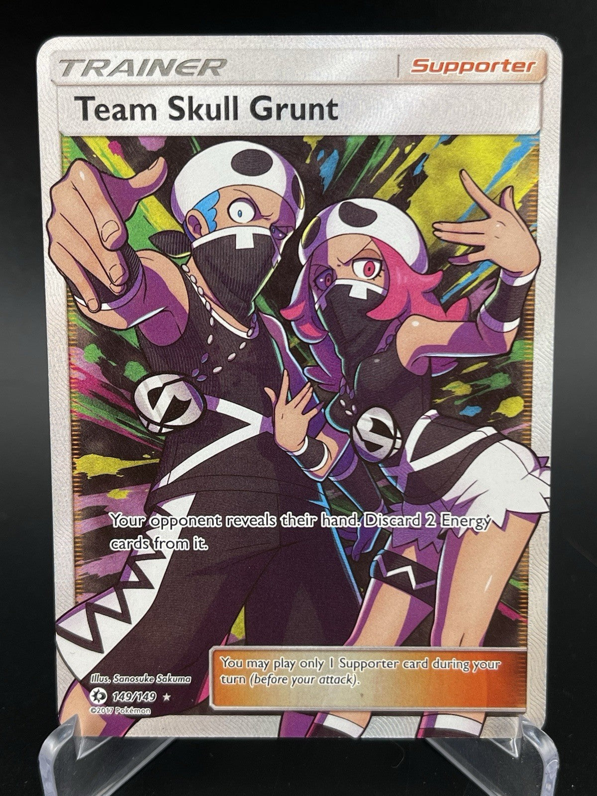 Team Skull Grunt 149/149 SM Sun & Moon Base Pokemon TCG Card NM