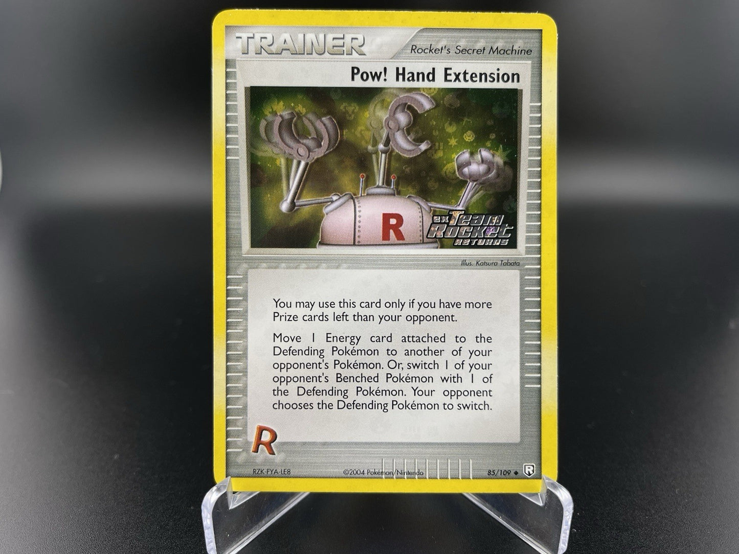 Pow! Hand Extension 85/109 EX Team Rocket Returns Reverse Holo Stamp Pokémon LP