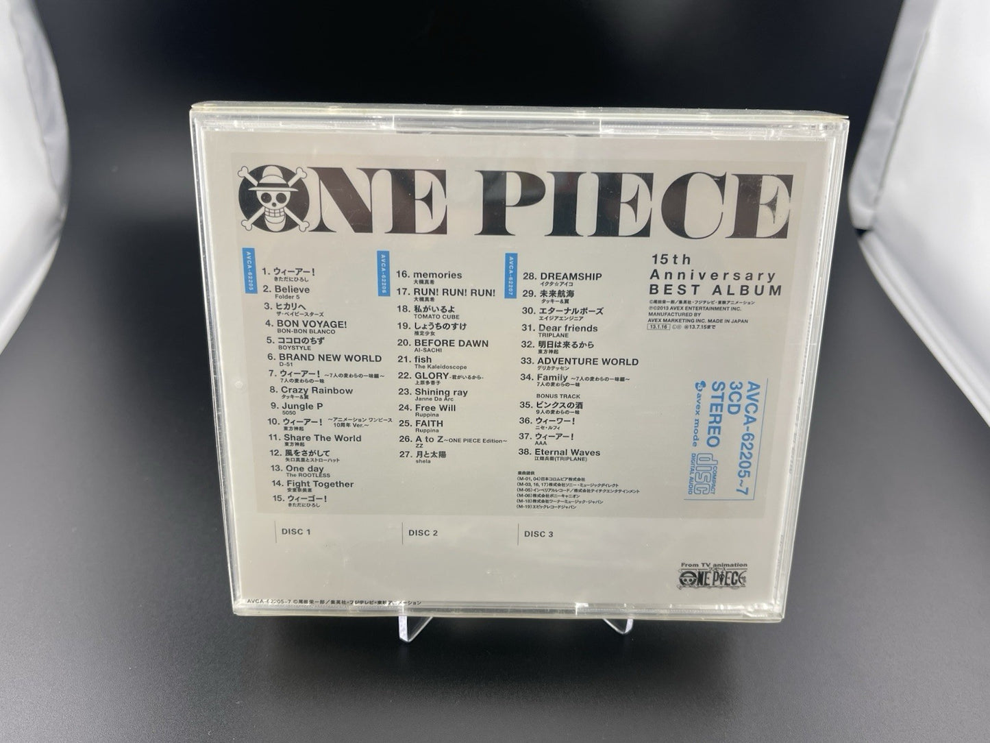 ONE PIECE 15th Anniversary BEST ALBUM 3 Disc CD Toei AVCA/62205~7 Japan