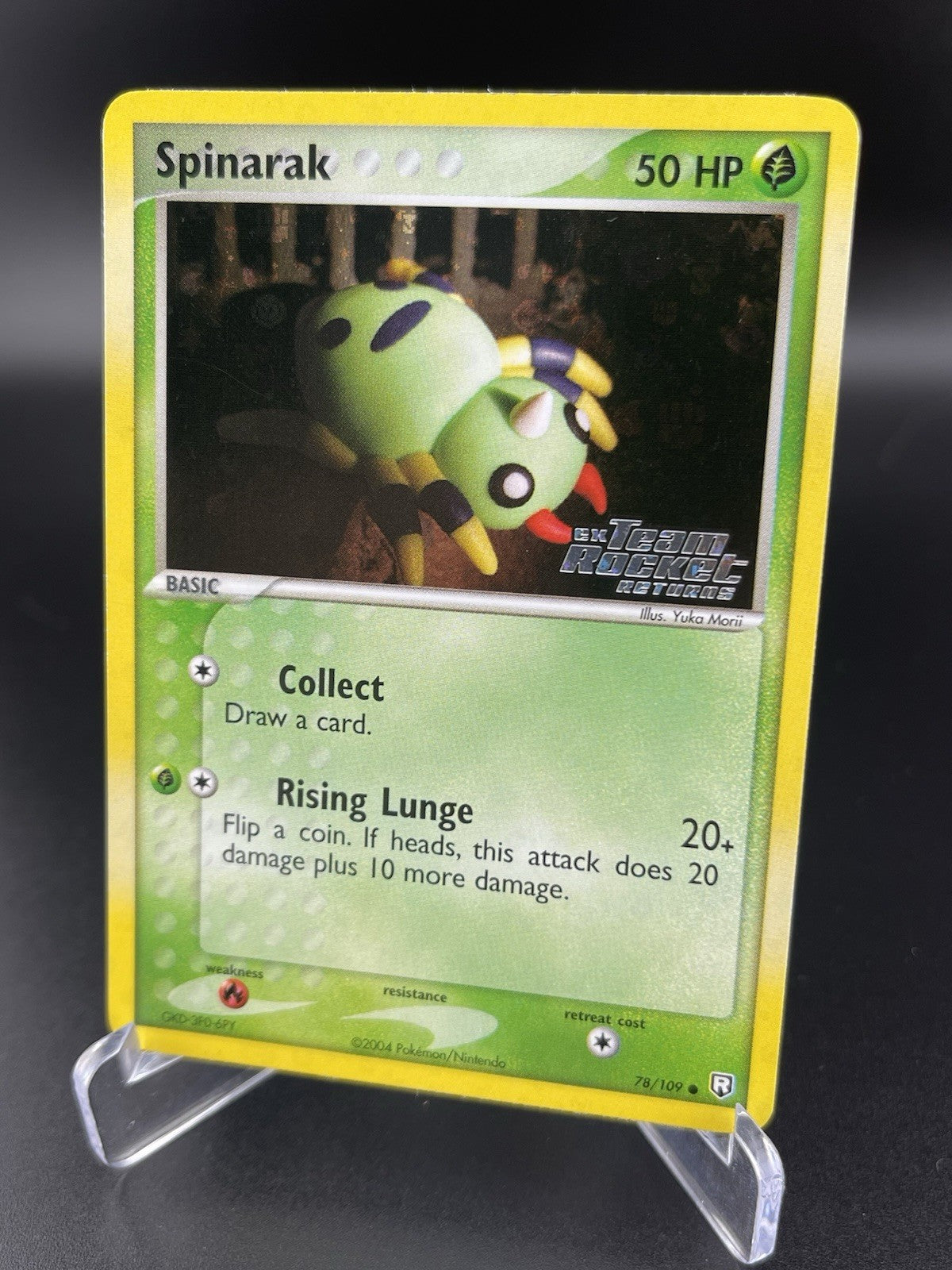 Spinarak 78/109 EX Team Rocket Returns Reverse Holo Stamped Pokemon TCG Card VLP