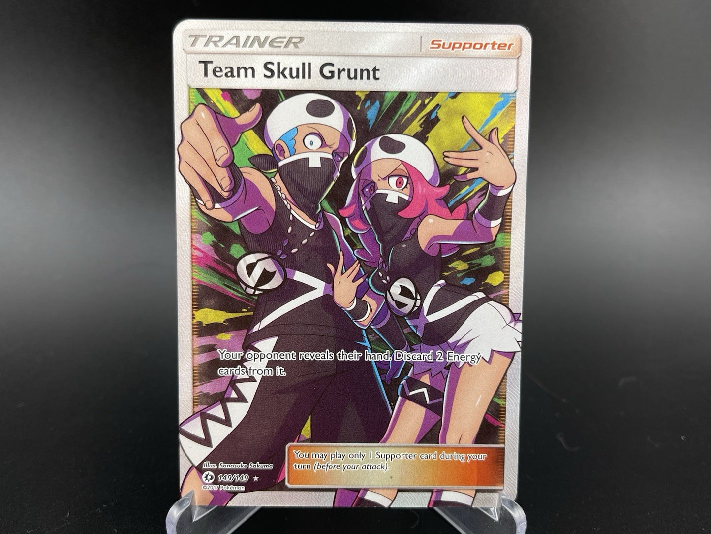 Team Skull Grunt 149/149 SM Sun & Moon Base Pokemon TCG Card NM