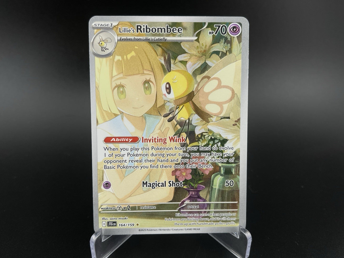 Lillies Ribombee 164/159 Pokemon SV09 S&V Journey Together Illustration Rare NM