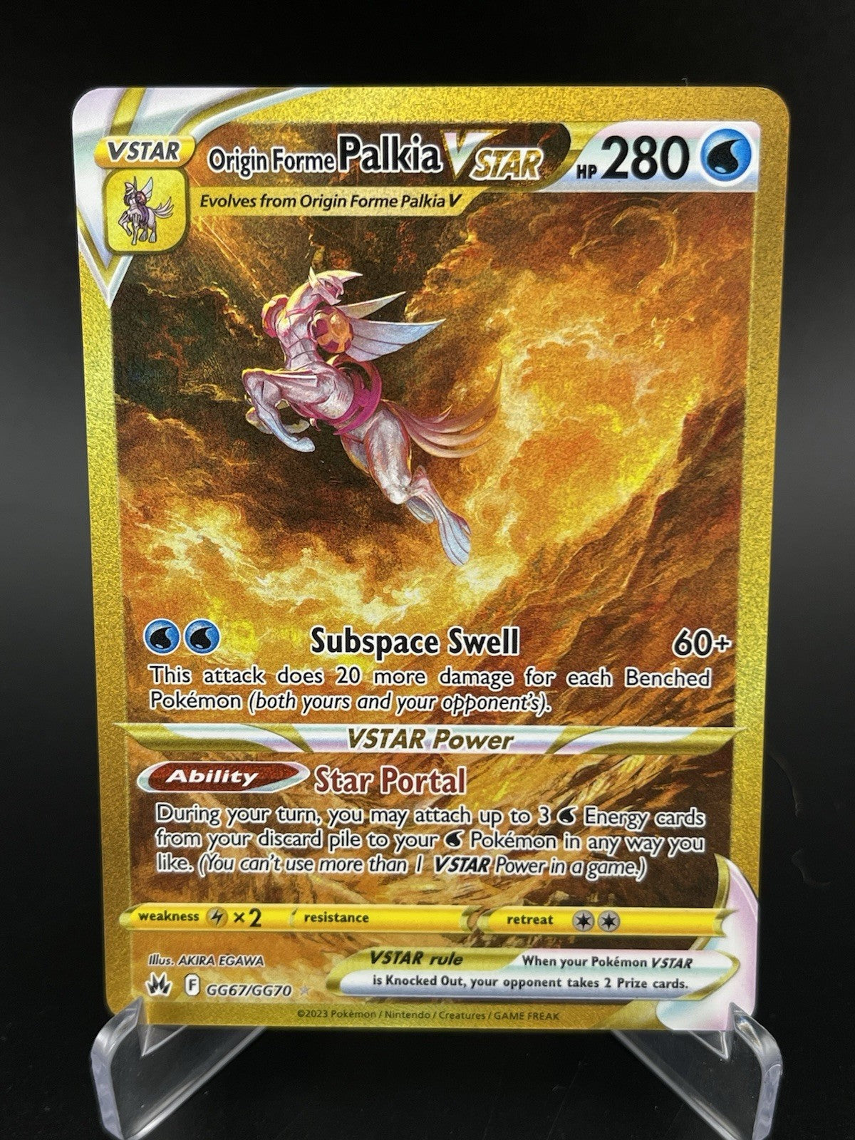 Origin Forme Palkia VSTAR GG67/GG70 Crown Zenith Galarian Gallery Pokemon TCG NM