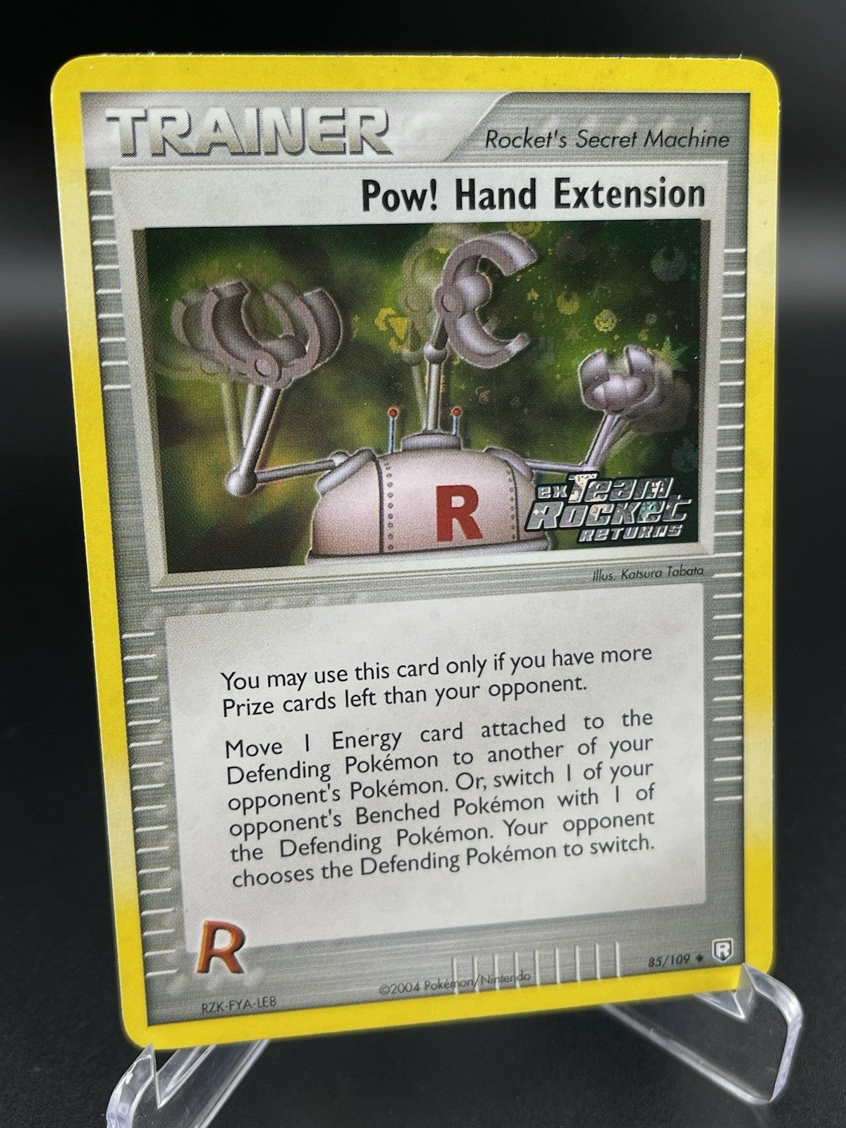 Pow! Hand Extension 85/109 EX Team Rocket Returns Reverse Holo Stamp Pokémon LP