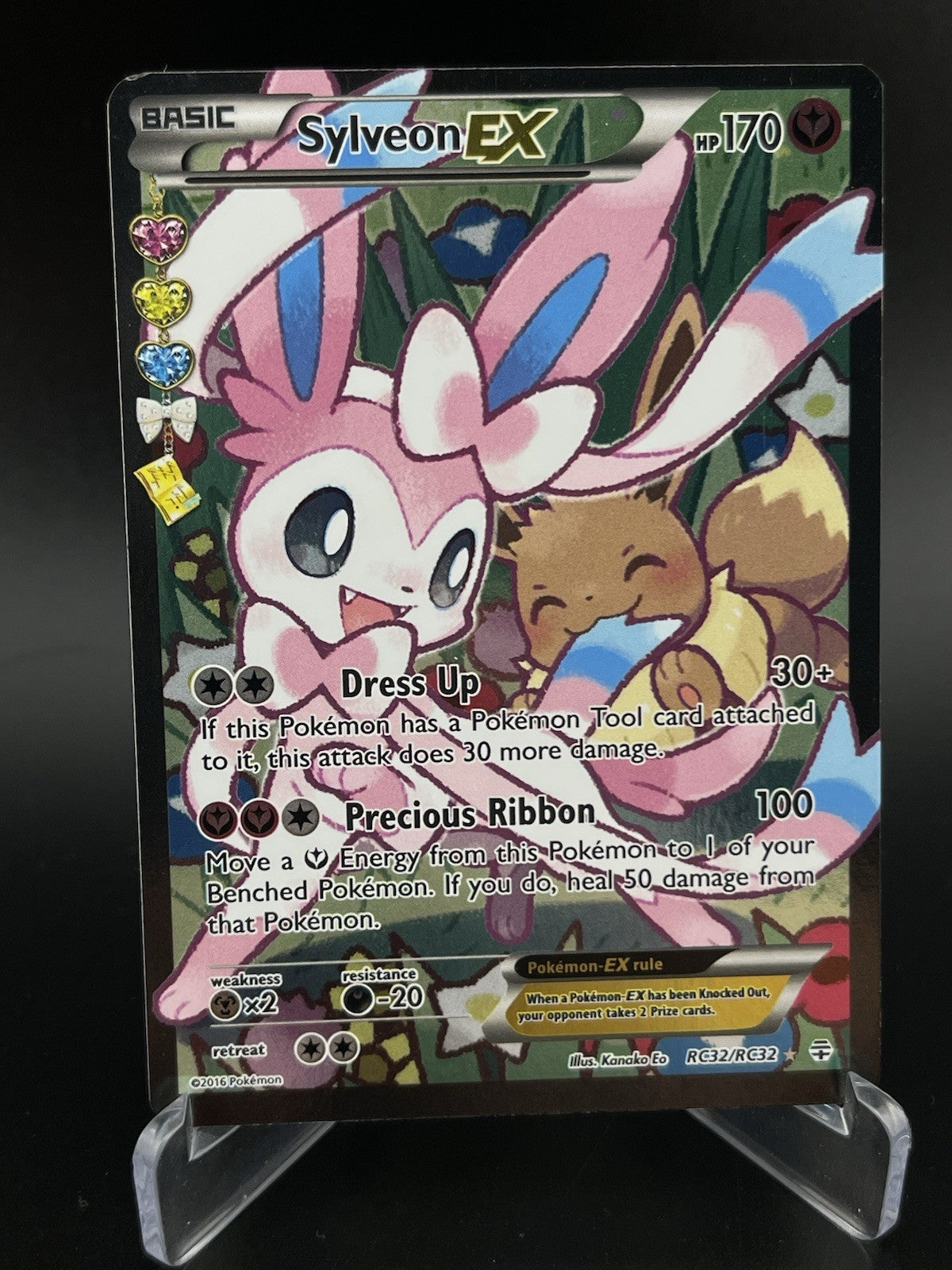 Sylveon EX RC32/RC32 XY Generations Radiant Full Art Pokemon TCG Card VLP