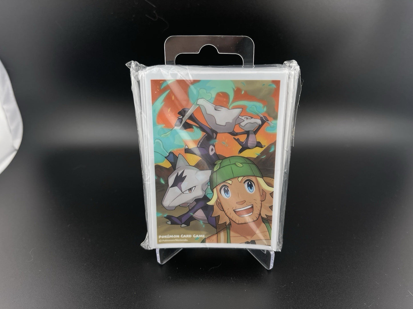 Pokemon Hiker David & Alolan Marowak 64 CT Sleeves Pokemon Center Japan Sealed