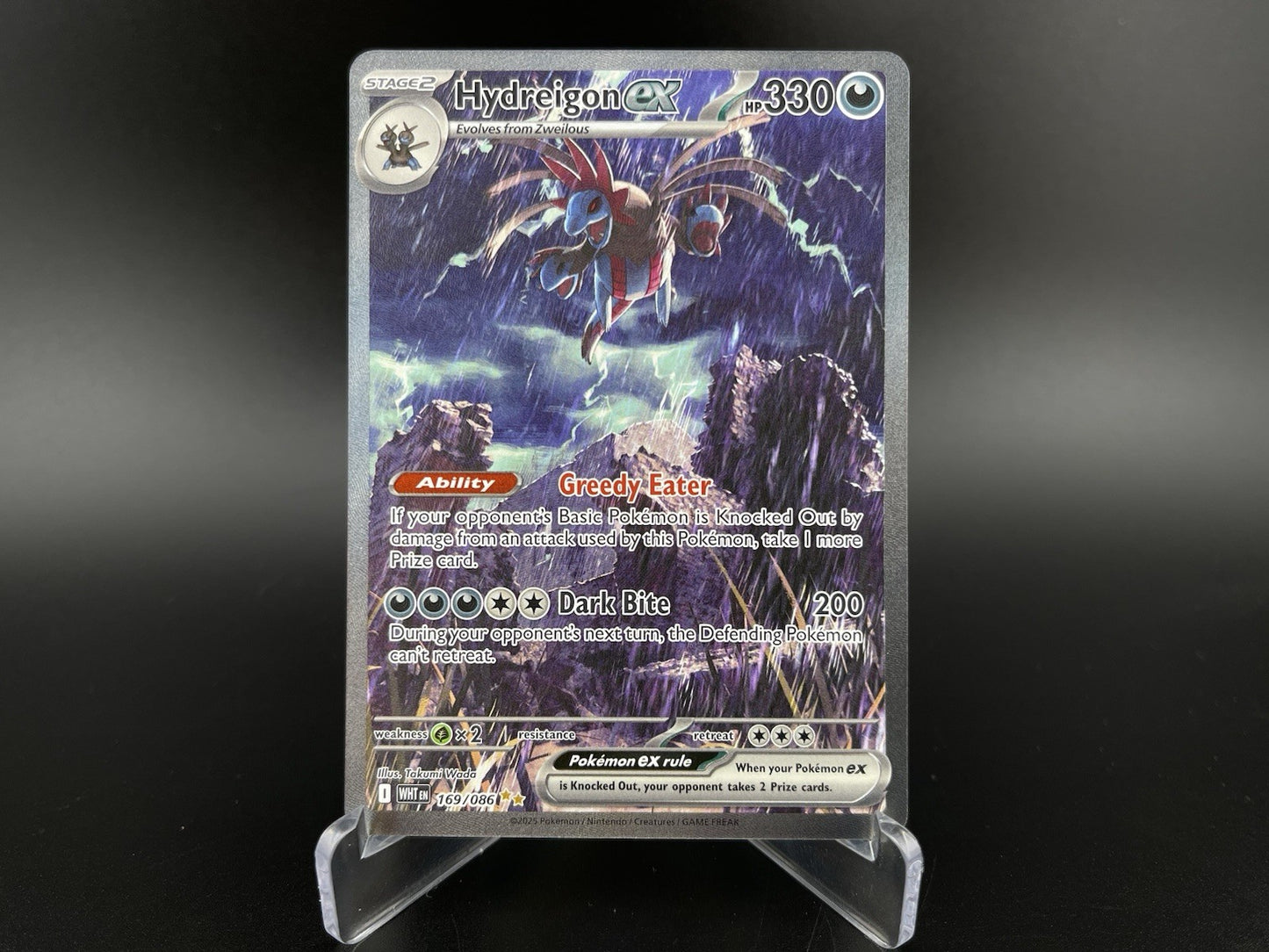 Hydreigon Ex 169/086 SIR Scarlet Violet White Flare Pokemon TCG Card NM