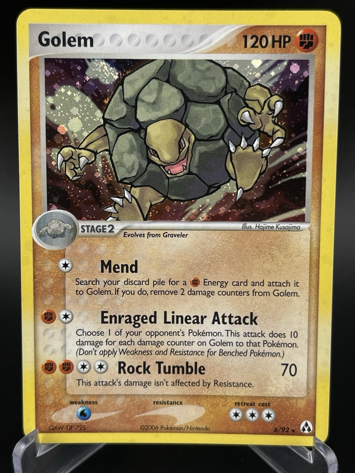 Golem 6/92 Holo Rare EX Legend Maker Pokemon TCG Card VLP