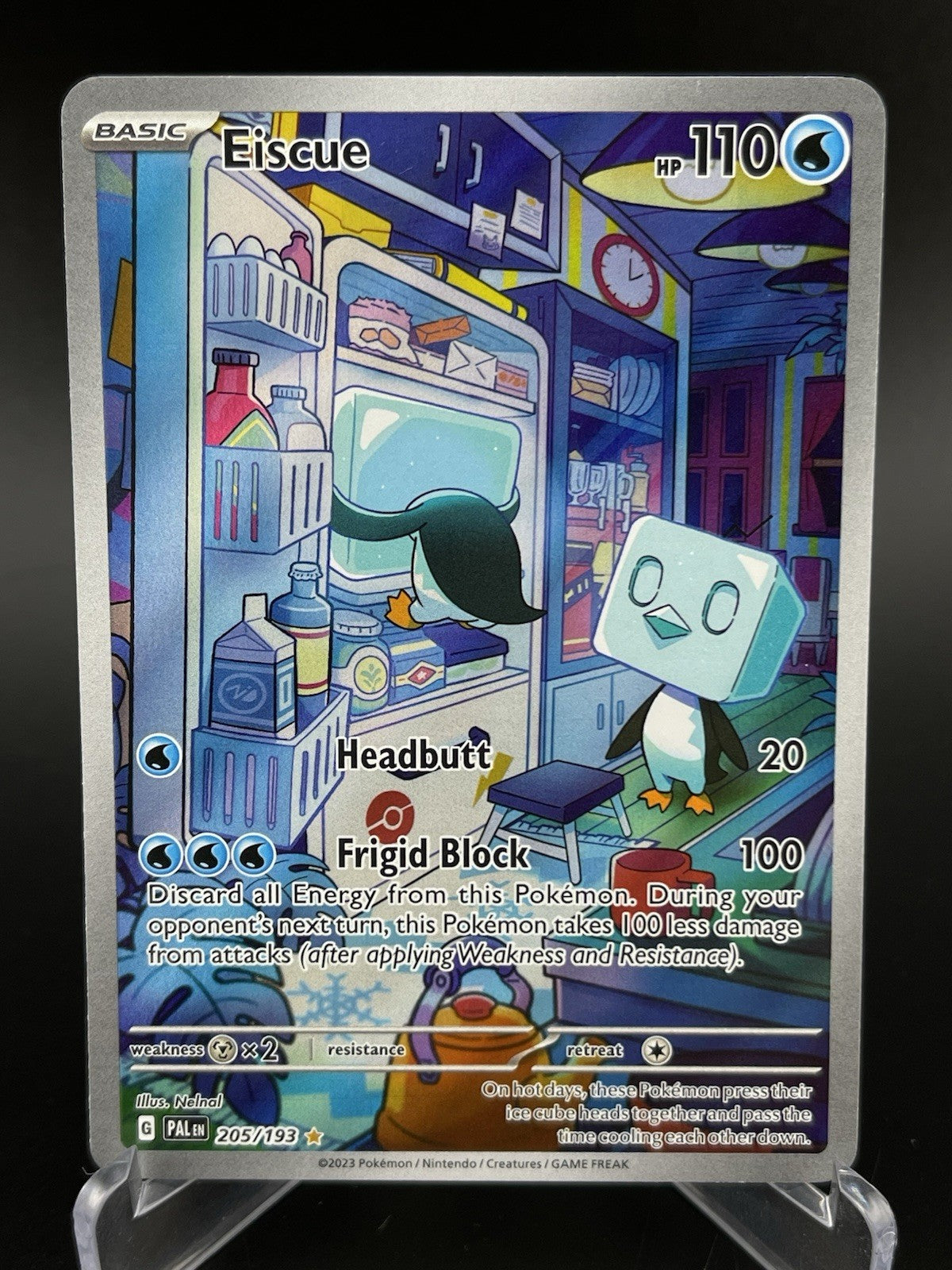 Eiscue 205/193 IR Illustration Rare S&V Paldea Evolved Pokemon TCG Card NM