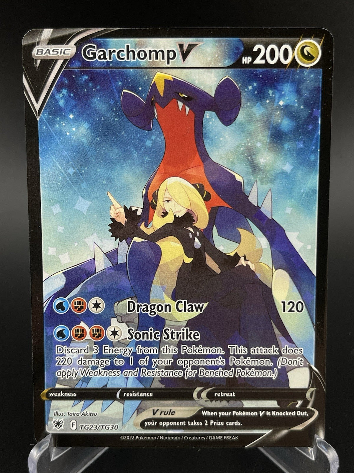 Garchomp V TG23/TG30 Full Art Silver Tempest Trainer Gallery Pokemon TCG NM