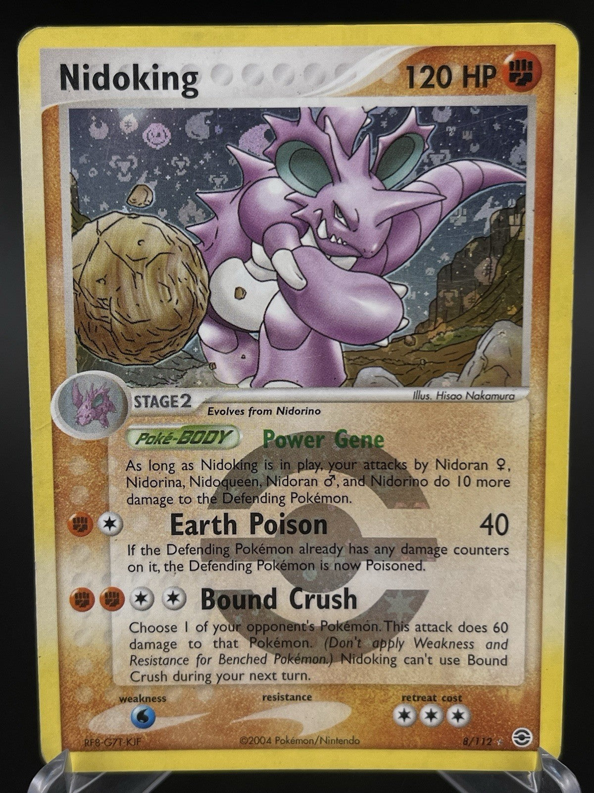 Nidoking 8/112 EX FireRed & LeafGreen Reverse Holo Rare 2004 Pokémon TCG Card HP