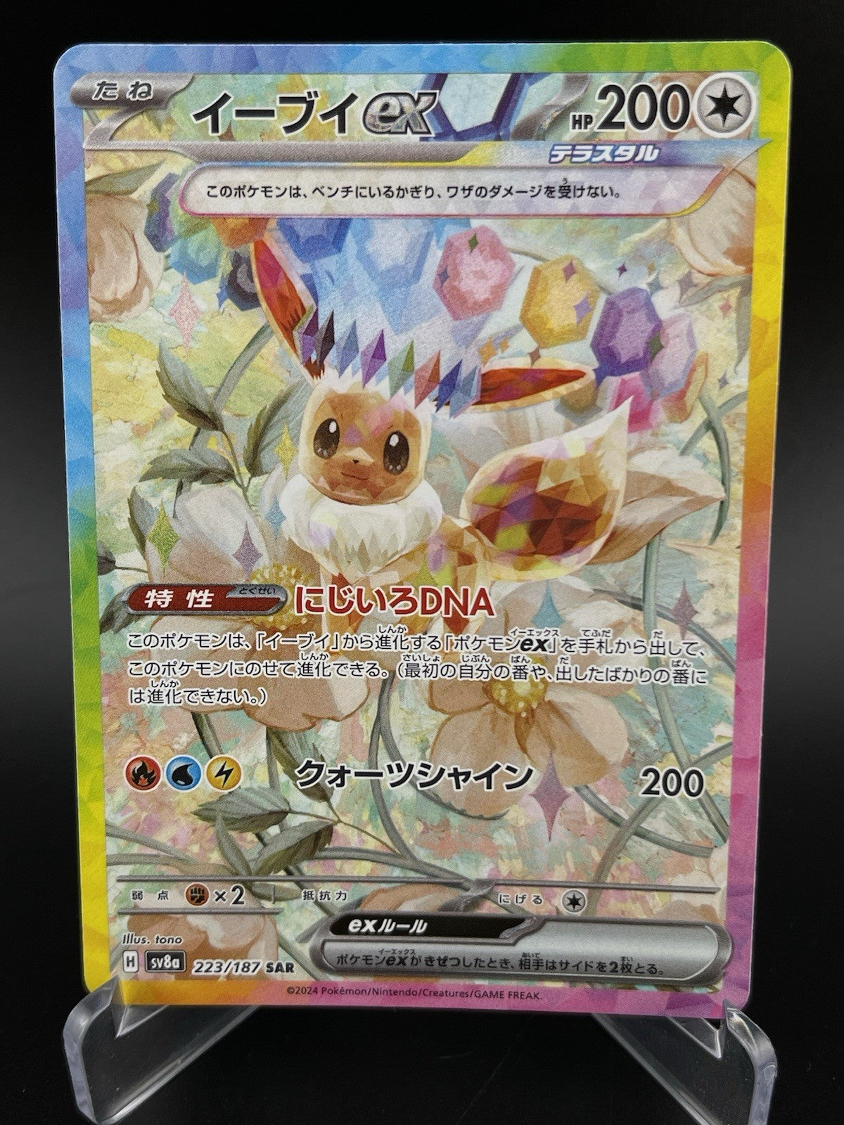 Eevee ex 223/187 SAR Terastal Festival Japanese Pokemon TCG Card NM