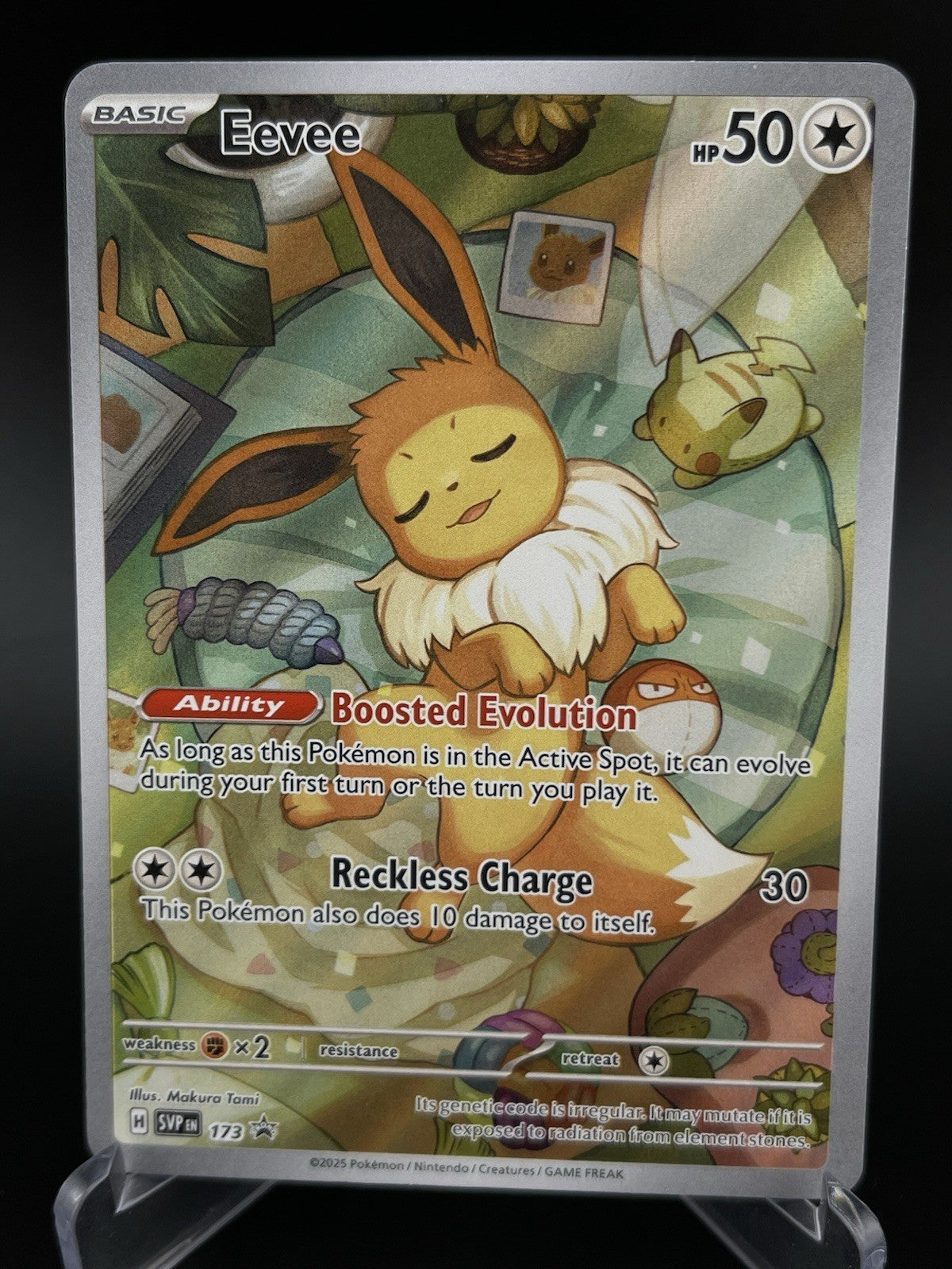 Eevee SVP 173 Black Star Promo Scarlet & Violet Pokemon TCG Card Unsealed NM