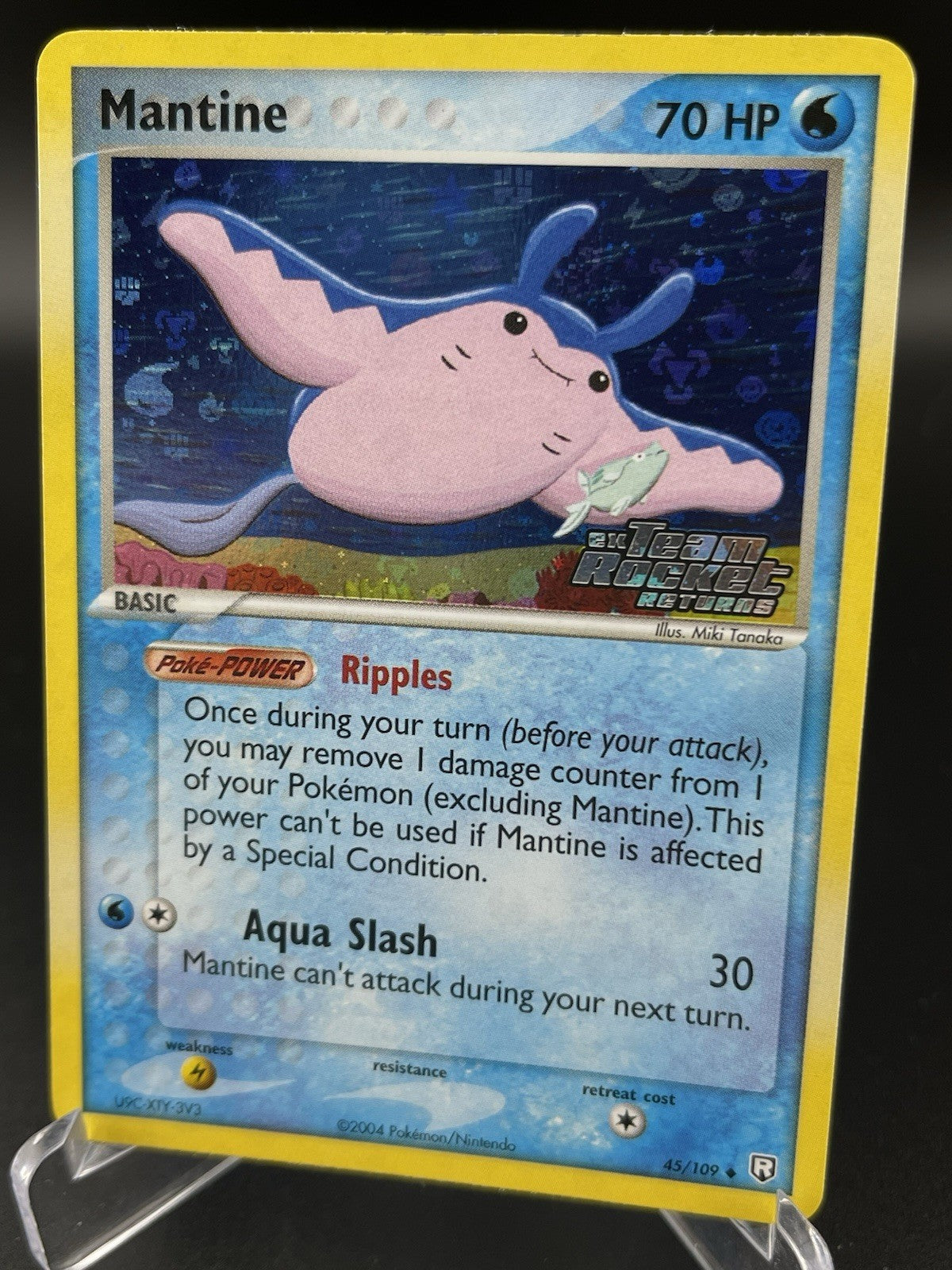 Mantine 45/109 EX Team Rocket Returns Reverse Holo Stamped Pokémon TCG VLP - NM