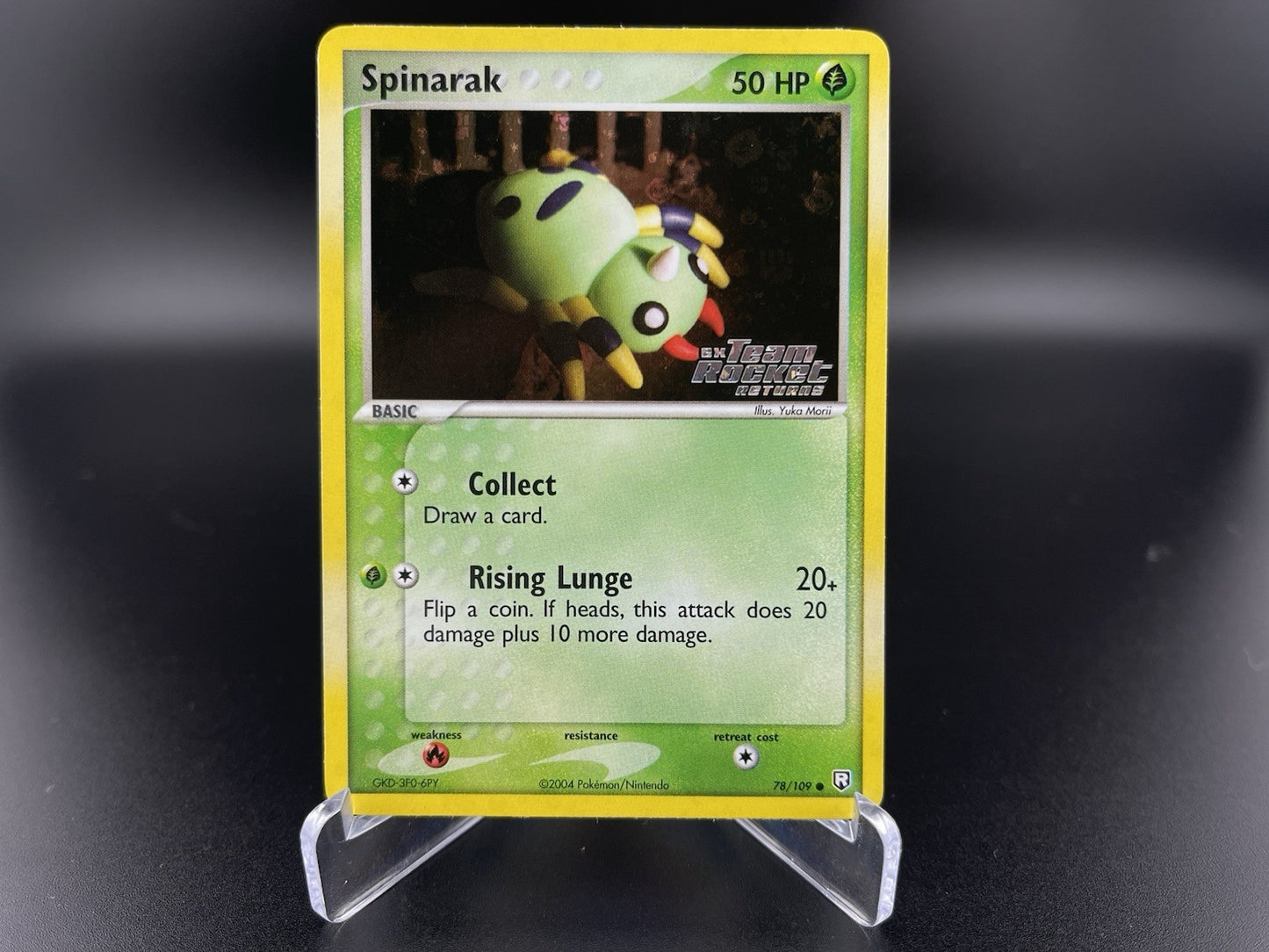 Spinarak 78/109 EX Team Rocket Returns Reverse Holo Stamped Pokemon TCG Card VLP