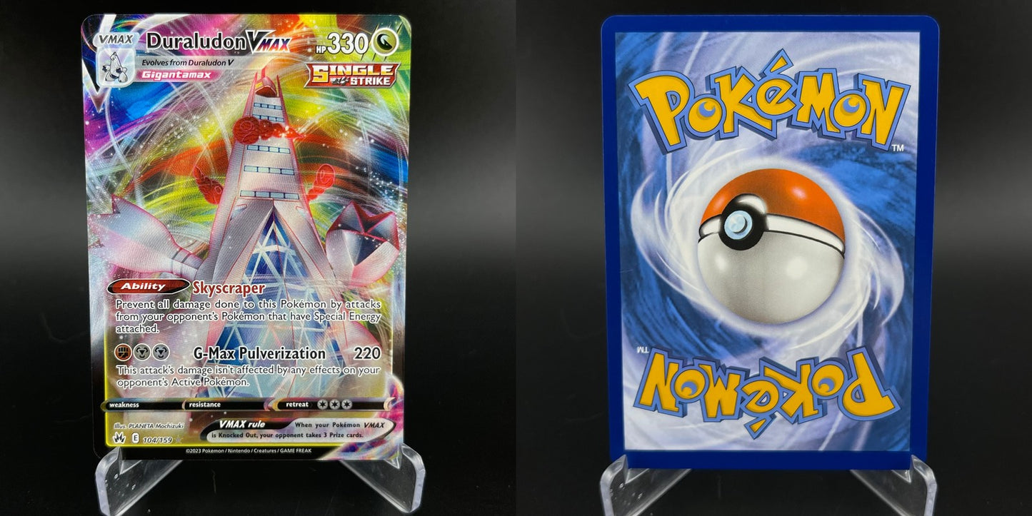 Duraludon VMAX 104/159 Holo Rare VMAX Crown Zenith Pokemon NM