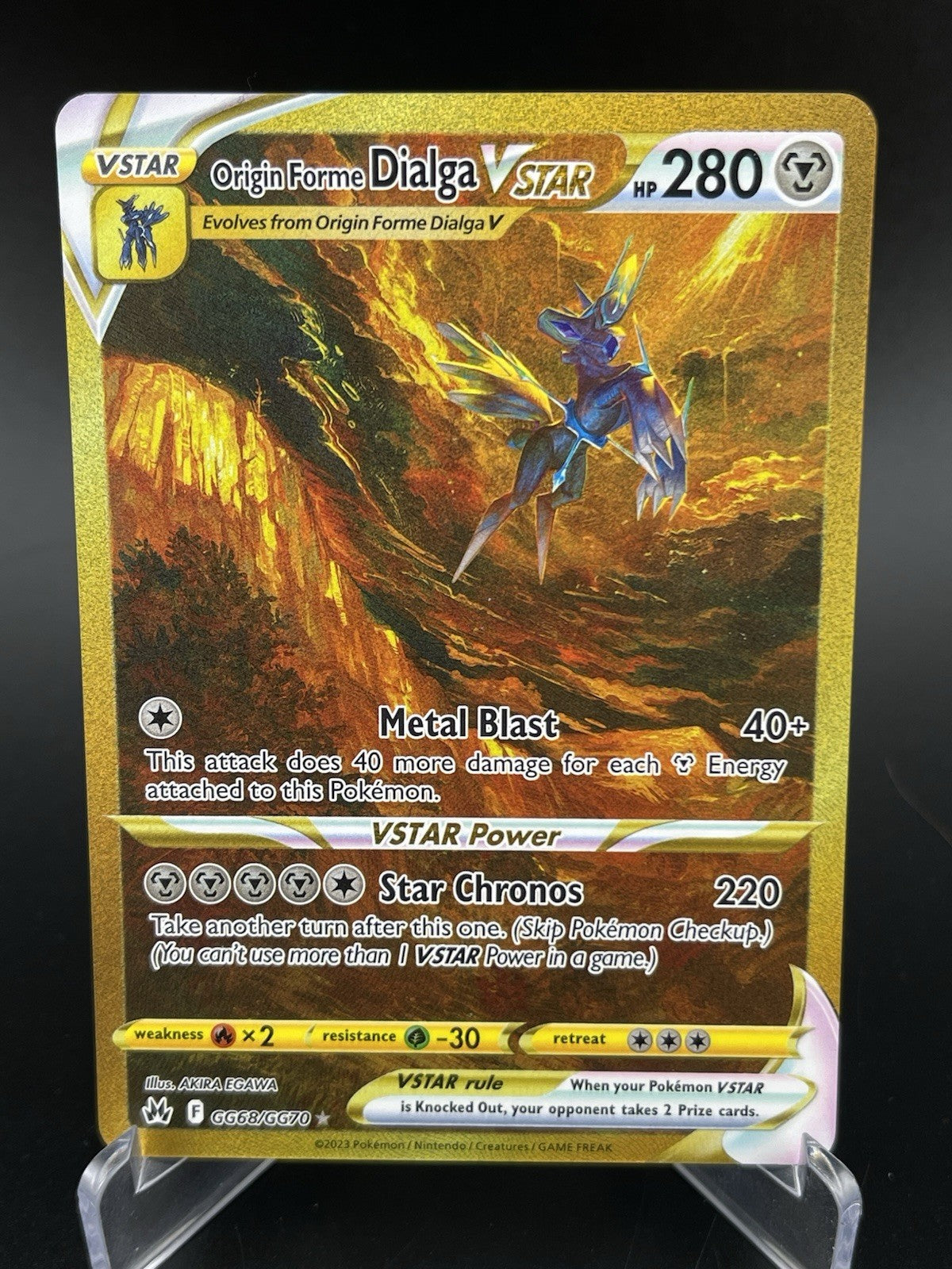 Origin Forme Dialga VSTAR GG68/GG70 Crown Zenith Galarian Gallery Pokemon TCG NM
