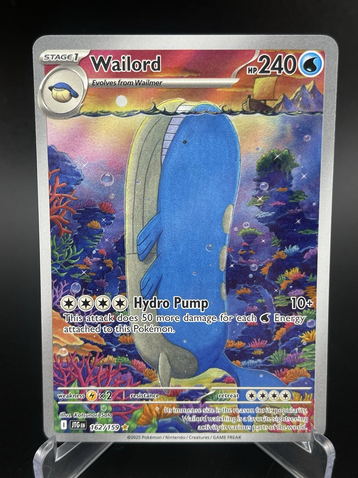Wailord 162/159 Illustration Rare IR S&V Journey Together Pokemon TCG Card NM