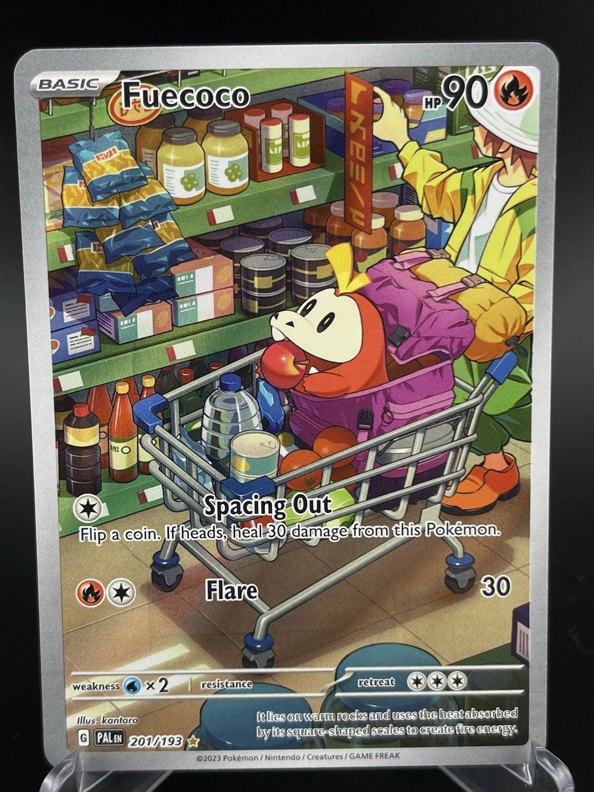 Fuecoco S & V Paldea Evolved 201/193 Illustration Rare IR Pokemon TCG NM