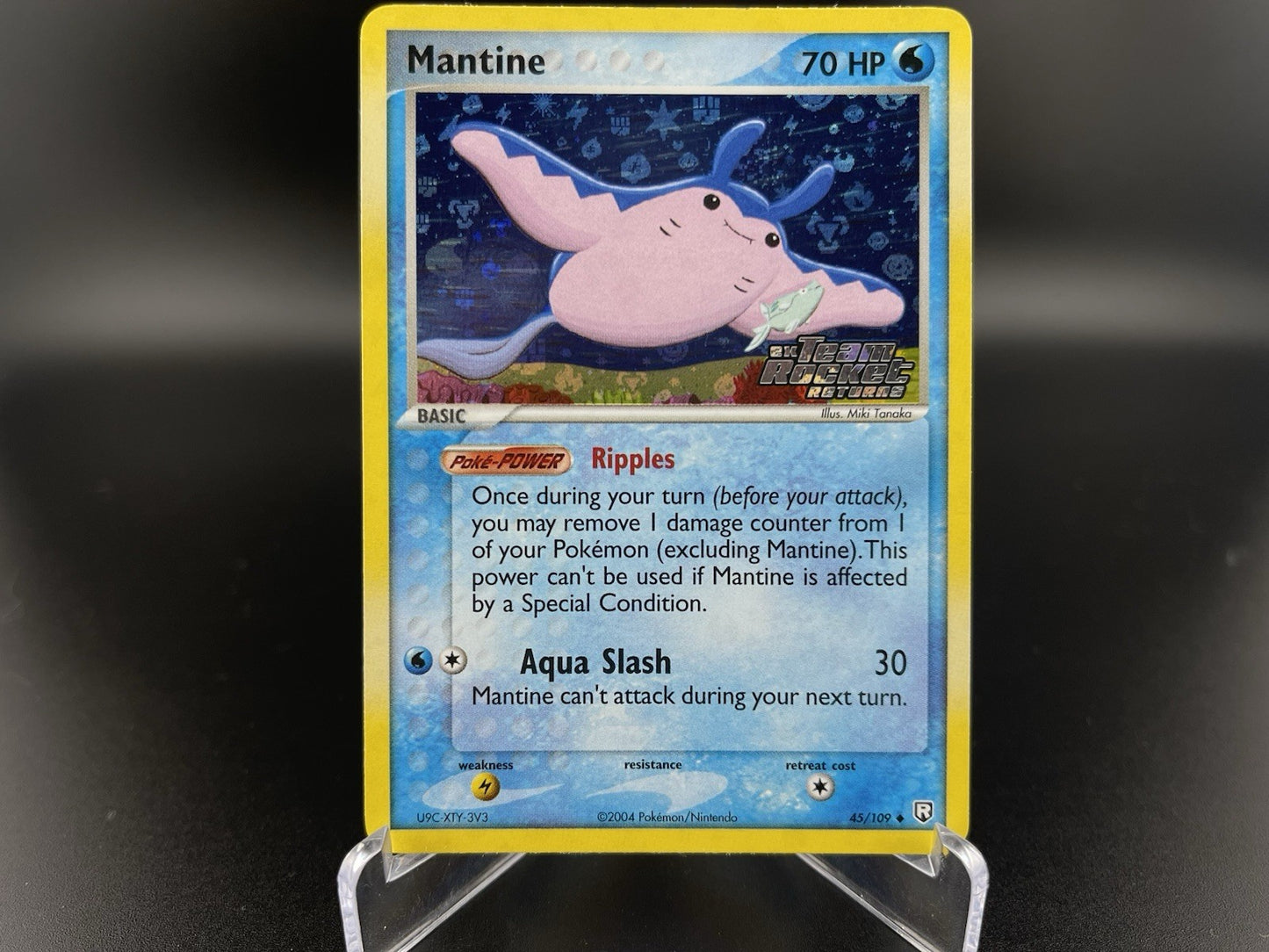 Mantine 45/109 EX Team Rocket Returns Reverse Holo Stamped Pokémon TCG VLP - NM