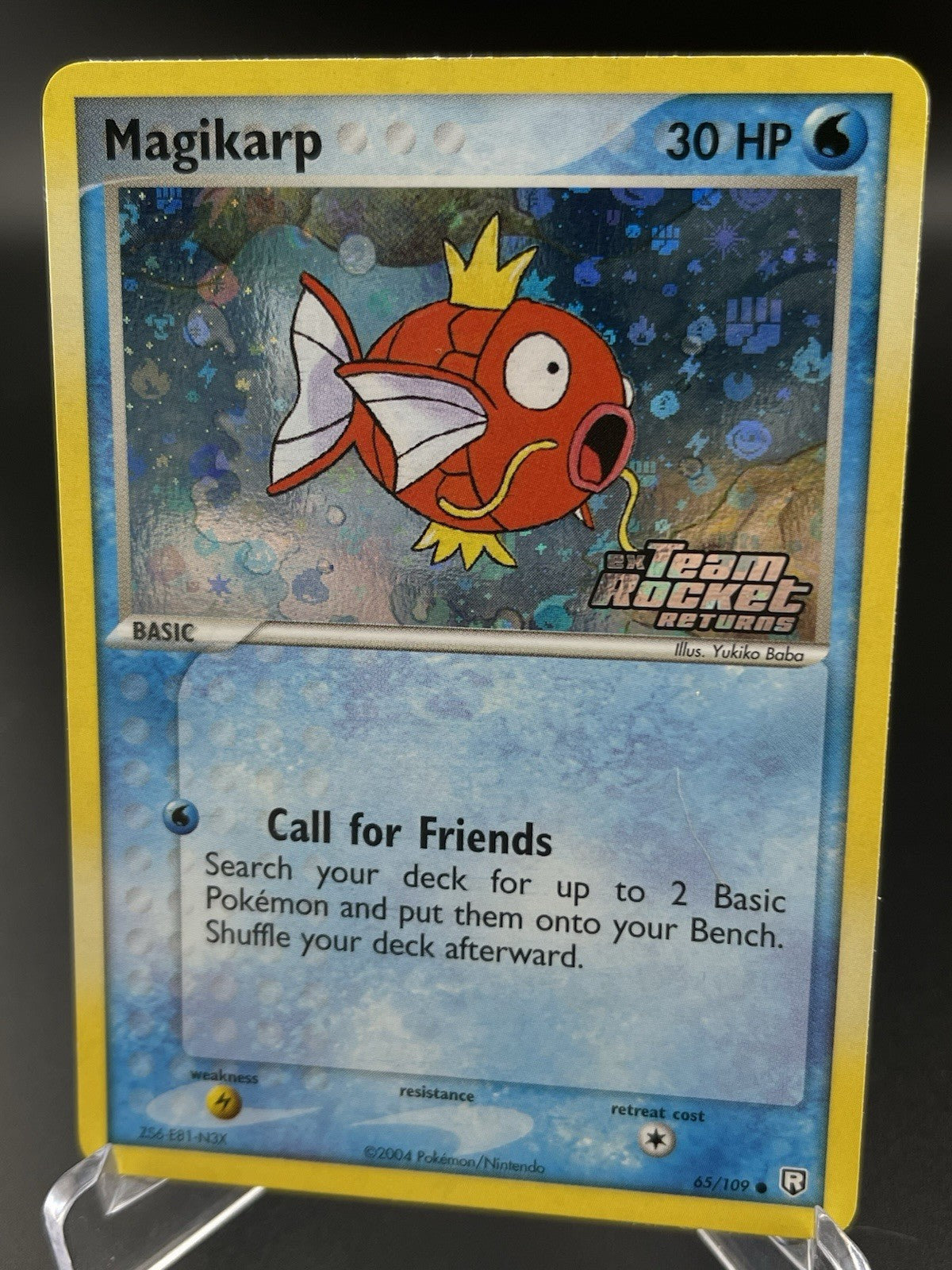 Magikarp 65/109 EX Team Rocket Returns Reverse Holo Stamped Pokémon TCG VLP