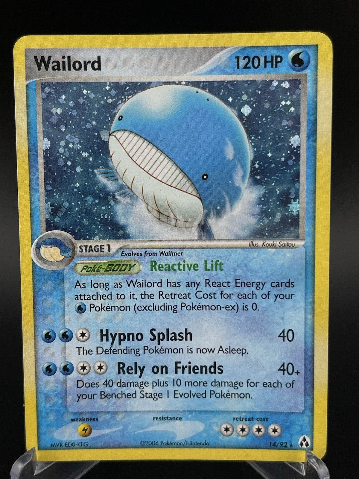 Wailord 14/92 EX Legend Maker Holo Rare Pokemon TCG Card VLP
