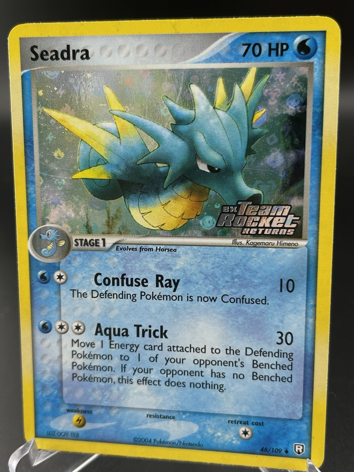 Seadra 48/109 EX Team Rocket Returns Reverse Holo Stamped Pokémon TCG VLP