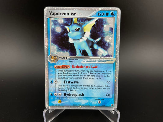 Vaporeon ex 110/113 EX Delta Species Holo 2005 Pokemon TCG Card MP