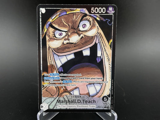 Marshall.D.Teach OP09-081 Alt Art Leader Emperors in the New World One Piece NM
