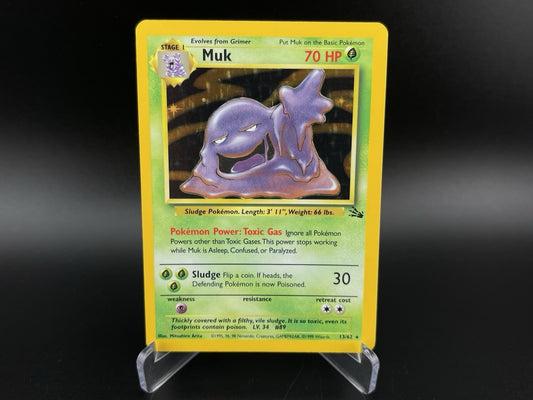 Muk 13/62 Fossil Holo Rare 1999 WOTC Pokemon TCG Card VLP