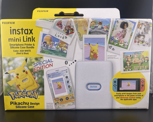 Fujifilm Instax Mini Link limited Edition Pokémon Pikachu Printer BRAND NEW 2021