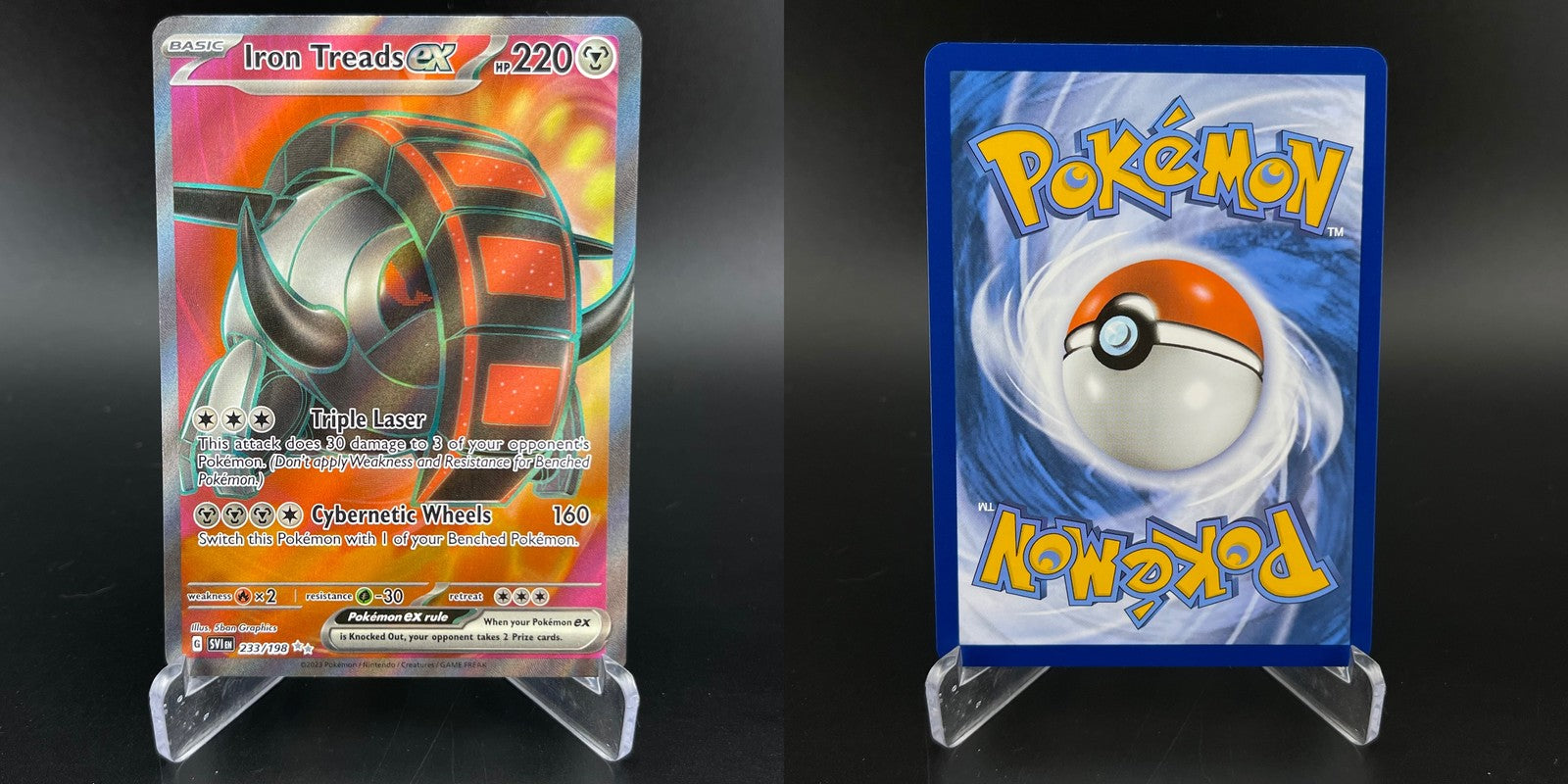 Iron Treads ex 233/198 Ultra Rare Scarlet & Violet Pokemon NM