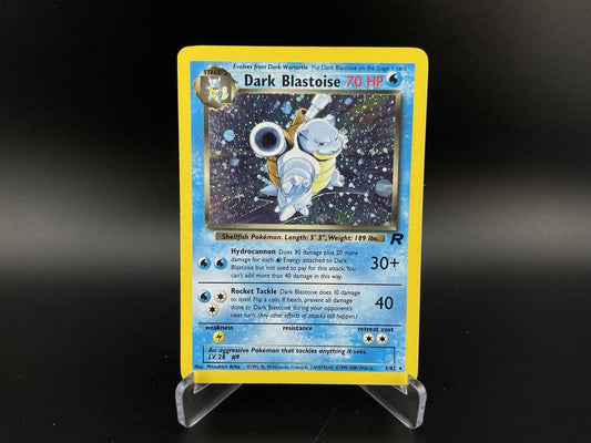 Dark Blastoise 3/82 Team Rocket Holo Rare Pokemon TCG Card Vintage WOTC 2000 MP