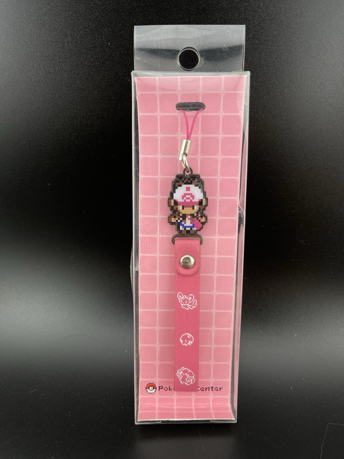 Pokemon Center Japan 2011 Black White Pixel Art Charm Strap Hilda Touko Trainer
