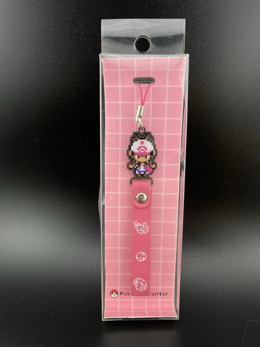 Pokemon Center Japan 2011 Black White Pixel Art Charm Strap Hilda Touko Trainer