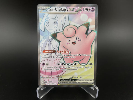Lillie's Clefairy Ex 173/159 Full Art S&V Journey Together Pokemon TCG Card NM