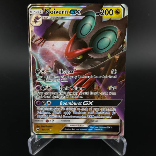 Noivern-GX 99/147 Holo Rare GX Burning Shadows Pokemon NM (OC?)