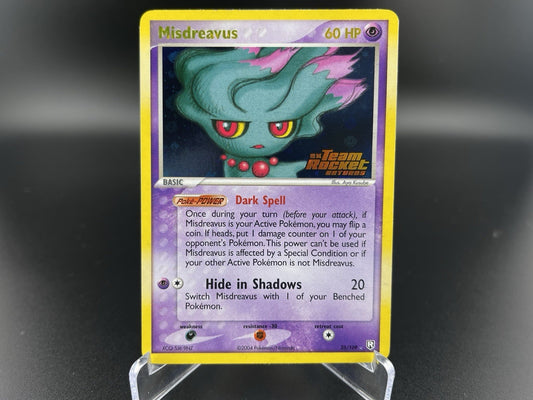 Misdreavus 25/109 EX Team Rocket Returns Reverse Holo Rare Stamped Pokemon VLP