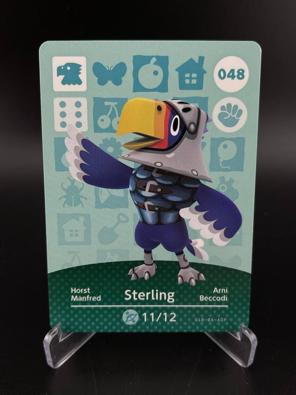 Sterling 048 Animal Crossing Amiibo Card  Authentic Genuine Nintendo