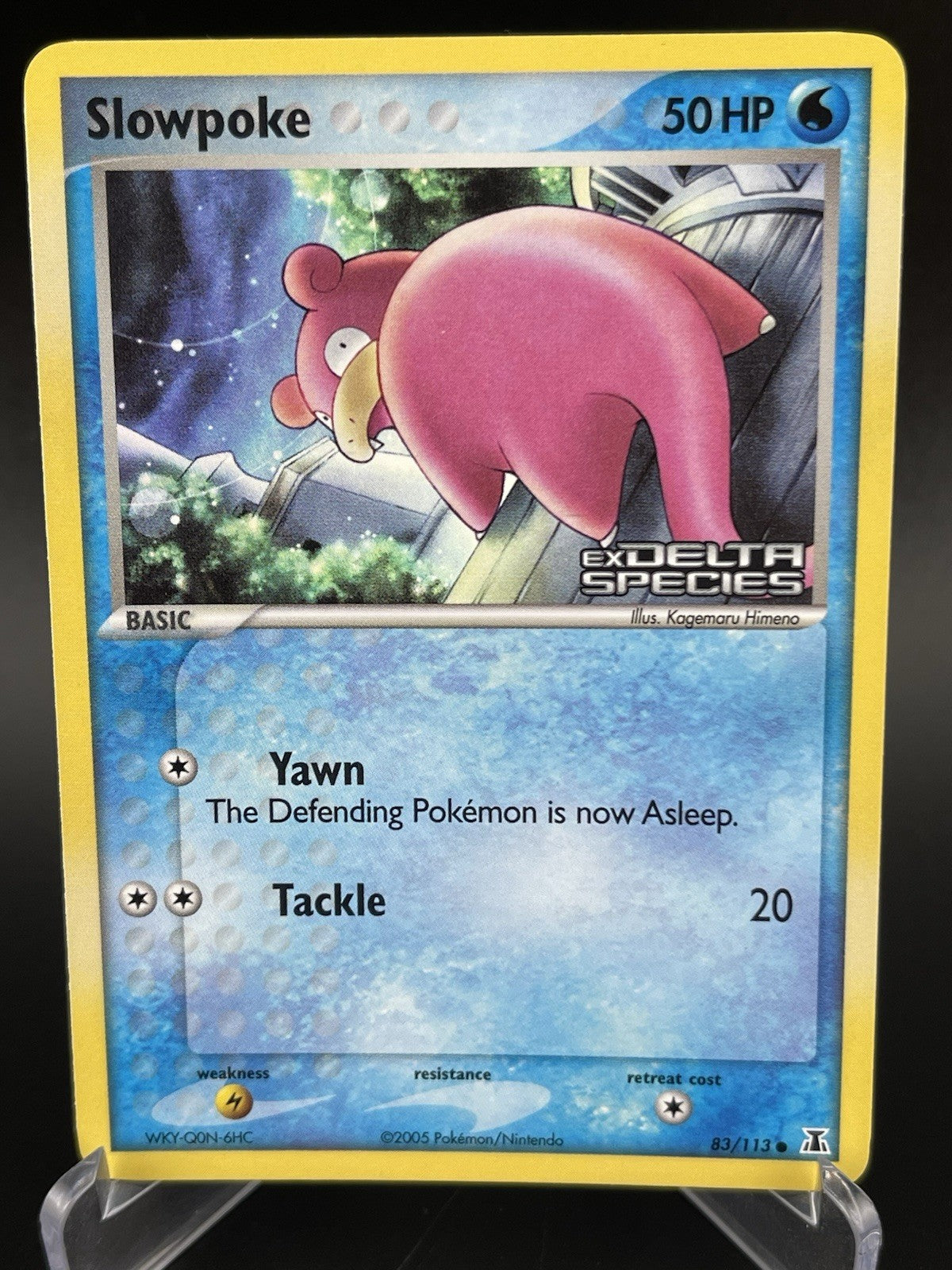Slowpoke 83/113 Reverse Holo Stamped EX Delta Species Pokemon TCG Card LP