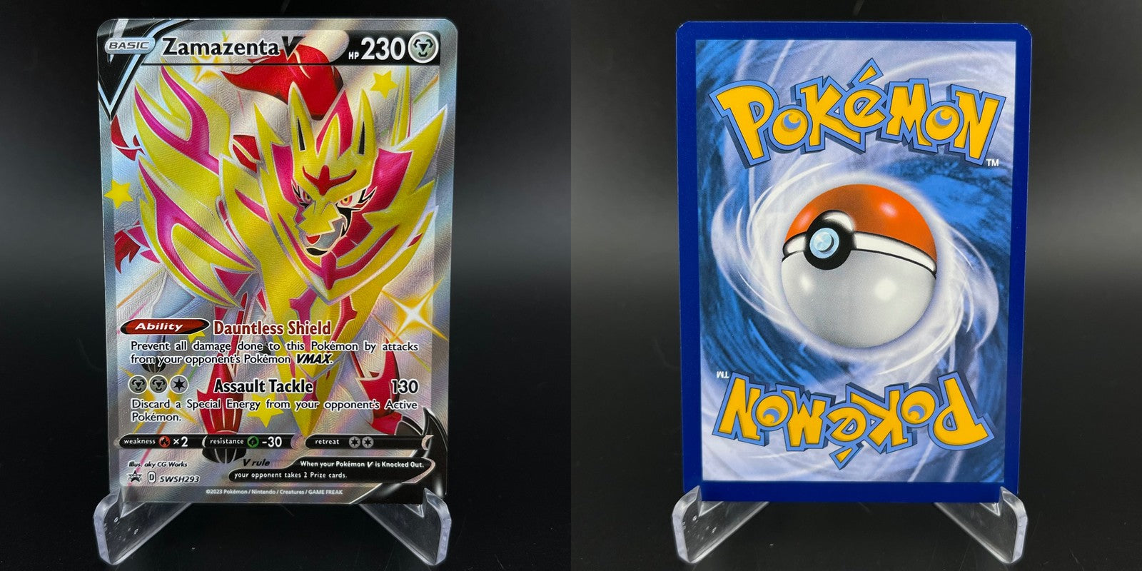 Zamazenta V SWSH293 Promo SWSH Black Star Pokemon NM