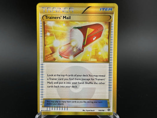 Trainer’s Mail 100/98 Gold Secret Rare XY Ancient Origins Pokémon TCG Card LP