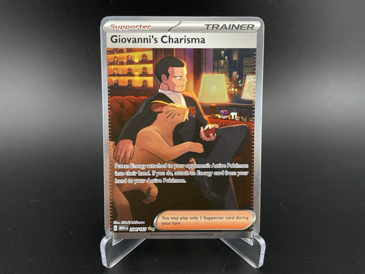 Giovanni's Charisma SV 151 204/165 Special Illustration Rare Pokemon TCG NM